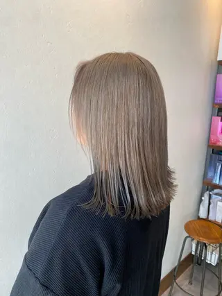 ミディアム カラー 希優🌺ソムリエ /ブリーチ/カットのヘアスタイル