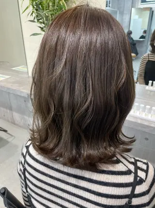 ミディアム カラー ヘアアレンジ 松村 友里圭のヘアスタイル