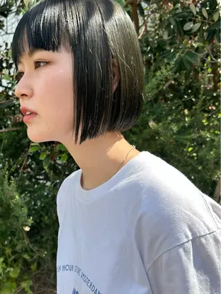 ショート カラー ボブ/似合わせカット /ニュアンスカラーのヘアスタイル