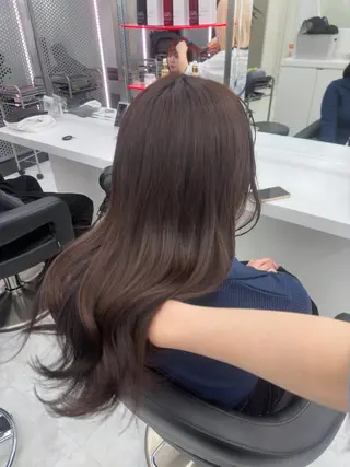 ロング カラー パーマ ヘアアレンジ メンズ キッズ ♥️韓国ヘア レイヤー♥️ゆりのヘアスタイル