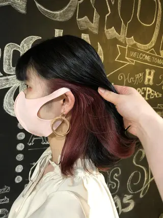 セミロング the OSCAR所属・韓国ヘアスタイリスト Harukaのヘアスタイル