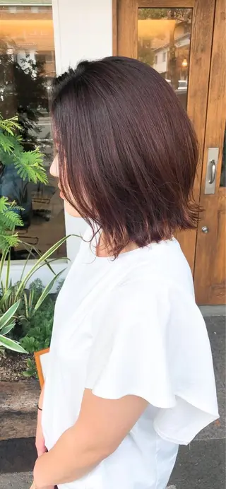 ショート カラー ヘアアレンジ glad hairのヘアスタイル