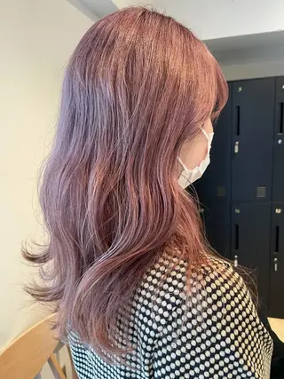 セミロング カラー SALOWIN下北沢所属・hazuki 🌝のヘアスタイル