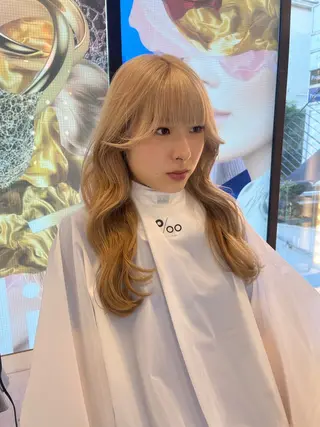 セミロング カラー ヘアアレンジ @kyoniyy KYONIのヘアスタイル