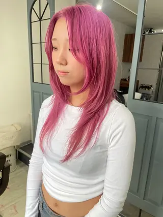 ロング カラー シェアサロン糸所属・おおはし ひかりのヘアスタイル