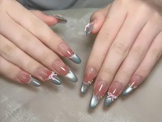 ネイル By moonネイル 🌷ワンホン/韓国風のネイルデザイン