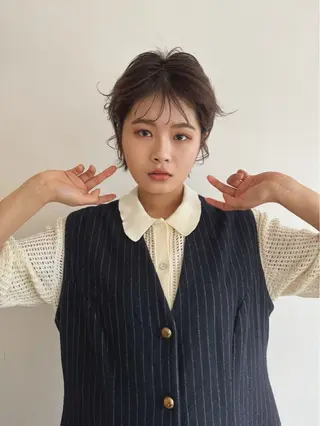 ショート LOREN＋透明感 オリーブhirokoのヘアスタイル