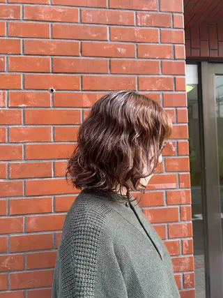 ミディアム パーマ 保坂 駿太郎のヘアスタイル