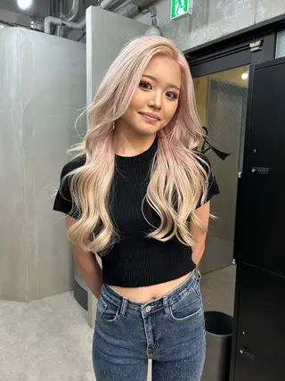 ロング カラー 神野 雅樹のヘアスタイル