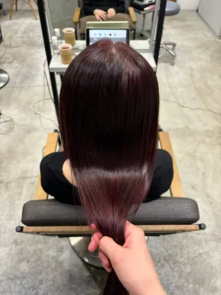 ロング カラー メンズパーマ/透明感 カラー/影山乃愛のヘアスタイル