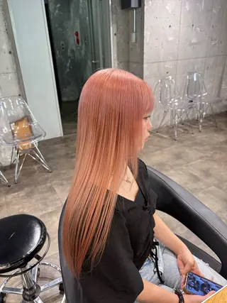 ロング カラー ハイトーン 横浜💞ミオのヘアスタイル