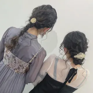 セミロング ヘアアレンジ TIARA minoriのヘアスタイル