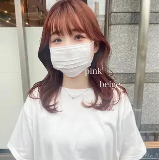 セミロング カラー 高橋 みく/ minim 暖色のヘアスタイル