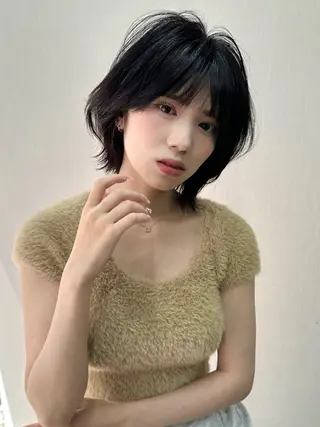 ミディアム カラー 韓国ヘア✨美髪矯正✨ 渋谷 etoraのヘアスタイル