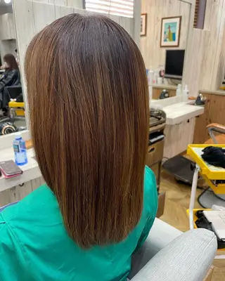 カラー パーマ ヘアアレンジ メンズ キッズ ネイル マツエク・マツパ Saffyハリウッド トリートメント◎のヘアスタイル