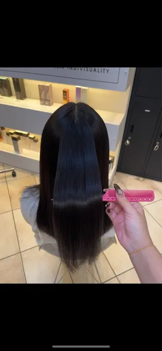 ロング 🐰根本 姫音｜ 淵野辺カラー🤍🫧のヘアスタイル