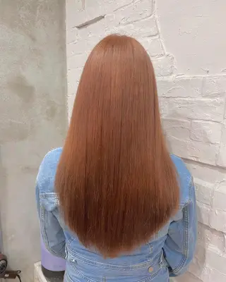 ロング カラー ヘアアレンジ 【ピンク/韓国ヘア/ ヘアセット】亜海のヘアスタイル