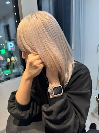 ミディアム カラー コイデ リュウセイのヘアスタイル