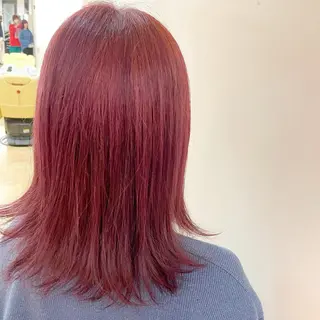 セミロング デザインカラー/ 推しの配色　肥後のヘアスタイル