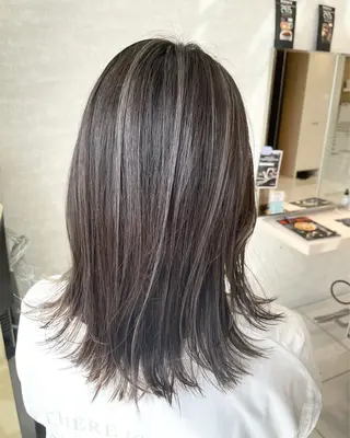 ミディアム カラー 新規限定カット無料 クーポン有り【桂口】のヘアスタイル