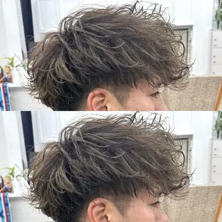 ショート カラー パーマ メンズ YUIMARL/ HIROTOのヘアスタイル