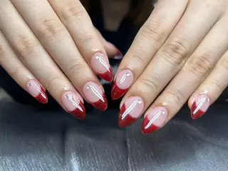 ネイル Kaka_ パラジェル、長さだしのネイルデザイン