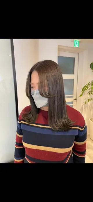 ミディアム カラー hayaka todaのヘアスタイル