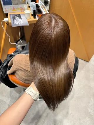 ロング カラー ヘアアレンジ 加藤 愛実のヘアスタイル