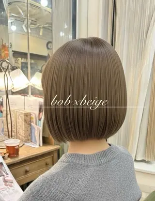 ショート ❤︎大人シック ベージュrihoのヘアスタイル