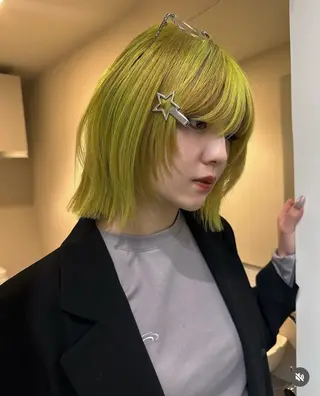 ロング カラー パーマ ヘアアレンジ レイヤー/韓国/透明 感/Shionのヘアスタイル