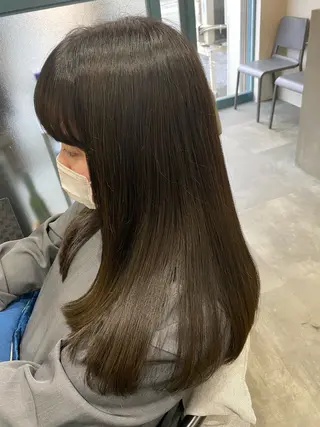 ロング カラー 【coco.】hair所属・カジカワサキ/髪質 改善/クロスパーマのヘアスタイル