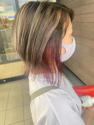 ショート カラー earth尾形美穂 🫧髪質改善縮毛🫧のヘアスタイル