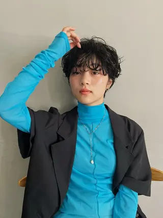 ショート 藤田晃志/メンズ専門 パーマ特化💈のヘアスタイル