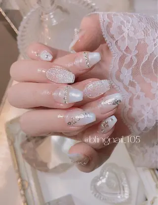 ネイル 23時まで❤︎韓国、 ワンホンネイルのネイルデザイン