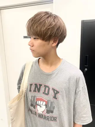 ショート カラー メンズ ボブ/髪質改善/ レイヤー/池澤慎人のヘアスタイル