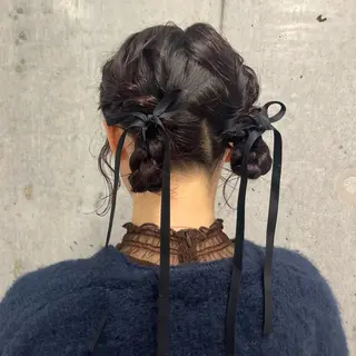 ヘアアレンジ りおな/エクステ /ミルクティーカラーのヘアスタイル