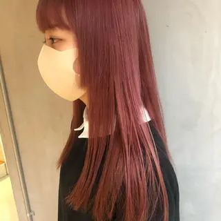 ロング カラー 古屋 花織のヘアスタイル