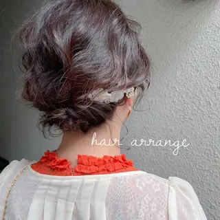 ショート ヘアアレンジ カラーパティシエ facce🌼ikoのヘアスタイル