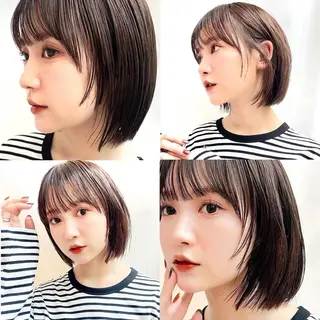 ショート カラー レイヤー専門家 ダブルカラー修のヘアスタイル
