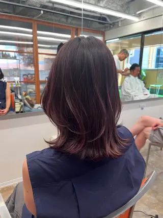 ミディアム stylist ◎RUKI.のヘアスタイル