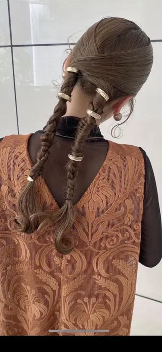 ヘアアレンジ 似合わせカット‪// 鶴我万唯華のヘアスタイル