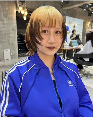 ショート カラー haco＋所属・圧倒的デザイン力 店長🎨RENAのヘアスタイル