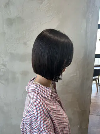 ショート カラー 渋谷/レイヤーボブ・ 韓国ボブ特化/楓のヘアスタイル