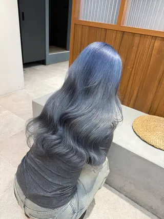 ロング カラー 岡本 太陽☀️のヘアスタイル