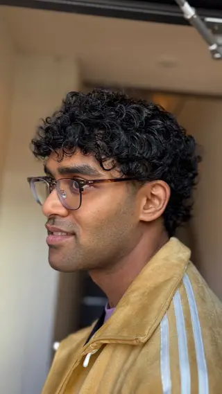 ミディアム カラー パーマ メンズ ボブカット/ えのもとりきのヘアスタイル