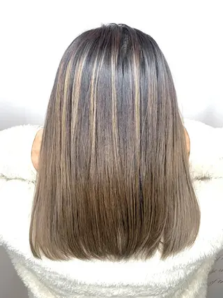 ミディアム パーマ ヘアアレンジ メンズ キッズ ネイル マツエク・マツパ 髪質改善 艶髪🔵ﾌｾﾅｵﾔのヘアスタイル