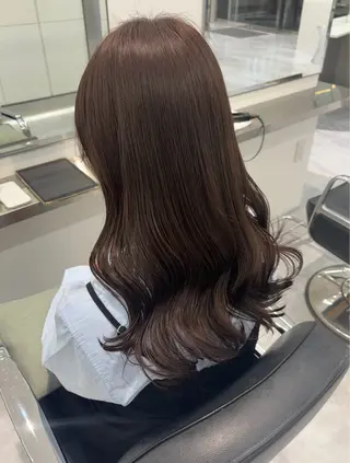 ロング カラー ParveMix 楠本結菜のヘアスタイル