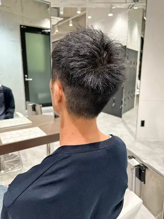 ショート メンズ パーマ/イルミナ カラー 三浦菜々子のヘアスタイル