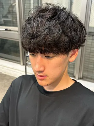 パーマ メンズ fifth men's原宿所属・fifth/原宿/ シャドウパーマ/カズのヘアスタイル