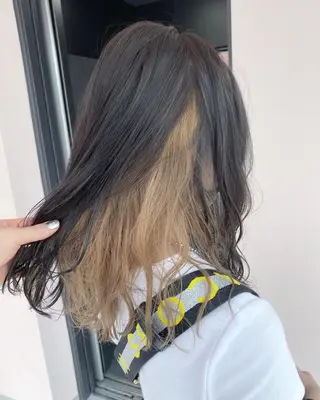 ミディアム カラー ヘアアレンジ SALOWIN横浜所属・𓍯韓国style/ 髪質改善𓍯中村和希のヘアスタイル